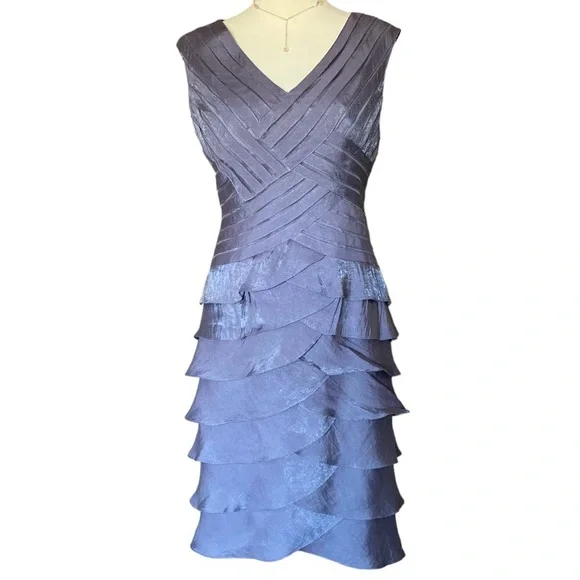 Adrianna Papell | Dresses | Host Pick Adriana Papell Tiered Ruffle Evening  Dress | Poshmark